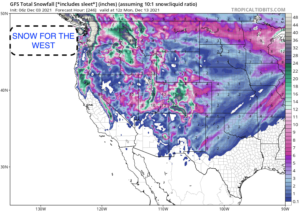 2-3 FEET FOR MUCH OF THE WEST! GET READY FOR SOME POW.