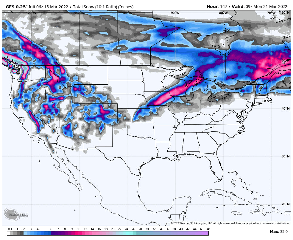 7 Day Powder Forecast- Storms Before The High Pressure