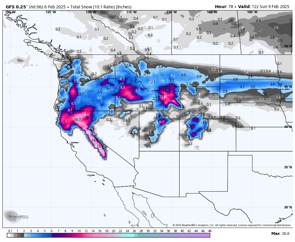 POWDER ALERT- CA, WY, UT- ID WILDCARDS