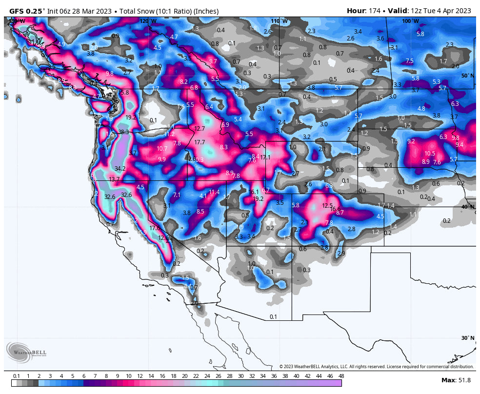 EPIC ALERT-2-4 FEET OF COLD FRESHIES OVER 7 DAYS.