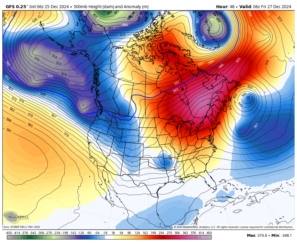 Happy Holidays! Deluge of Moisture Inbound- 3-5 Feet For the PNW- 12-25 Inches For the Rockies.